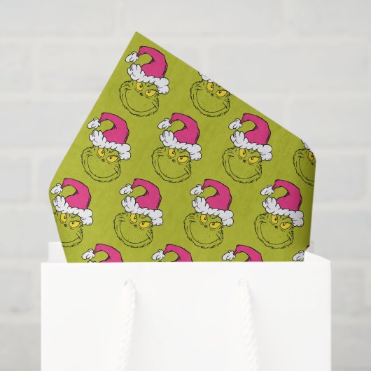The Grinch in Pink Santa Hat 薄葉紙 (ギフトバッグ)