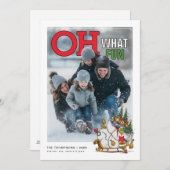 The Grinch & Max Personalized Photo Holiday Card シーズンカード (正面/裏面)