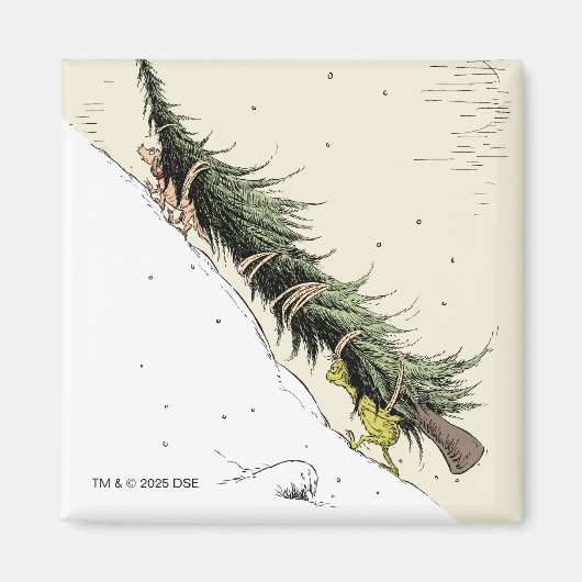 The Grinch & Max Return the Christmas Tree マグネット (正面)