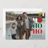 The Grinch Personalized Photo Holiday Card シーズンカード (正面/裏面)