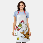 The Grinch Prepares Max the Reindeer エプロン (着用した状態)