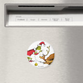 The Grinch Prepares Max the Reindeer マグネット (インサイチュ (食洗機))