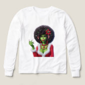 The Grinch Woman — Funny Christmas T-Shirt by MaMu (デザイン正面)