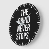 The Grind Never Stops ラージ壁時計 (傾斜)