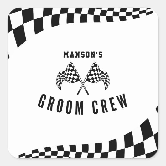 The Groom Crew スクエアシール (正面)