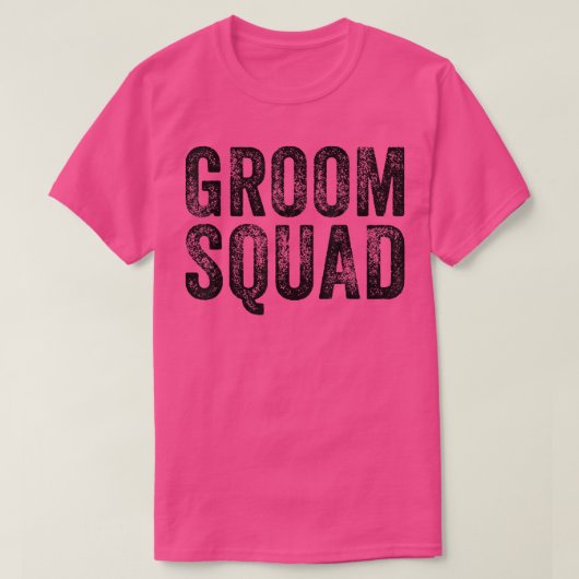 The Groom Squad Bachelor Party Wedding Funny Groom Tシャツ (デザイン正面)