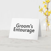 The Grooms Entourage Black カード (黄色い花)