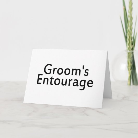 The Grooms Entourage Black カード (正面)