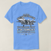 The Grumman F14 Tomcat fighter航空機 Tシャツ (デザイン正面)