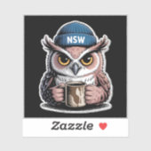 The Grumpy Owl - Daily Grind シール (シート)