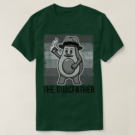 The Guacfather, Cute Avocado Men, おもしろい Daddy, Ret Tシャツ (デザイン正面)