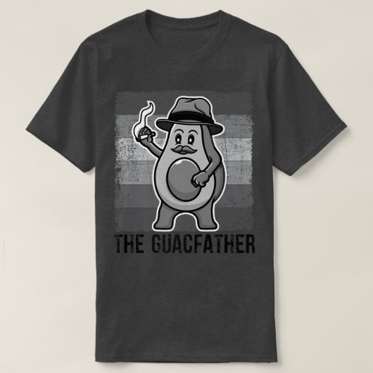 The Guacfather, Cute Avocado Men, おもしろい Daddy, Ret Tシャツ (デザイン正面)