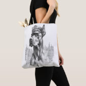 The Guardian: Marble Great Dane Police Do Tote Bag トートバッグ (クローズアップ)