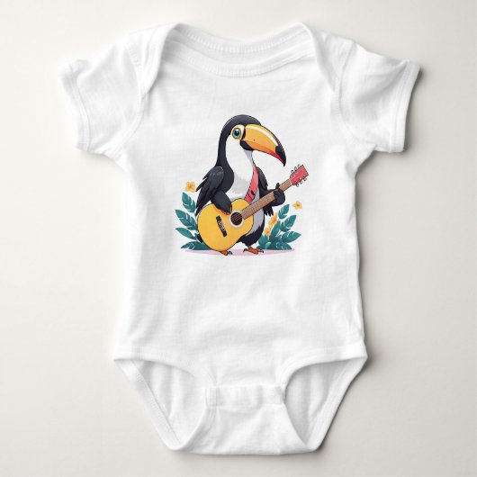 The Guitarとパラダイスバード ベビーボディスーツ (正面)
