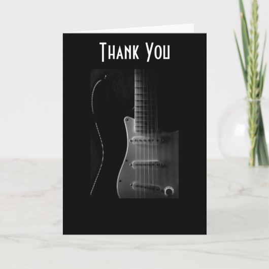 "THE GUITAR" ALL OCCASION THANK YOU サンキューカード (正面)