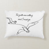 The gulls are calling and I must go Seagull art アクセントクッション (裏面)