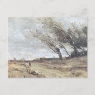 The Gust of Wind, c.1865-70 ポストカード