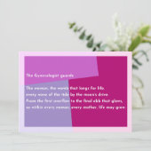 The Gynecologist guards サンキューカード (スタンド正面)