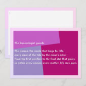 The Gynecologist guards サンキューカード (正面/裏面)