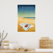 The Hague Poster Scheveningen Travel Print Holland ポスター (キッチン)