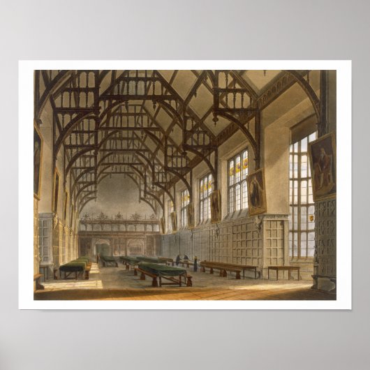 The Hall of Trinity College, Cambridge, from 'The ポスター (正面)
