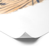 The Hamptons New York Poster, Watercolor, Custom ポスター (角)