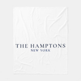 The Hamptons New York Preppy Coastal  フリースブランケット