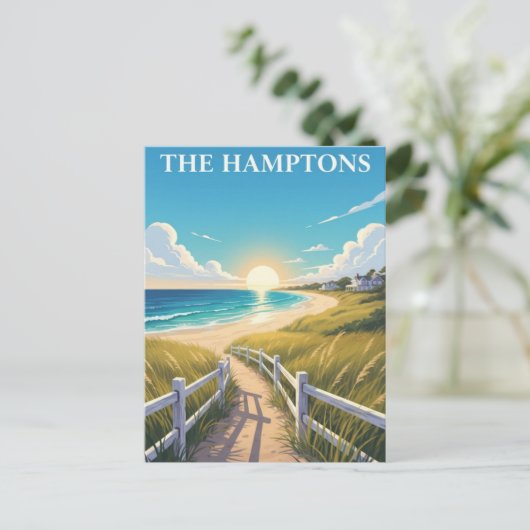 The Hamptons New York Travel ポストカード (スタンド正面)