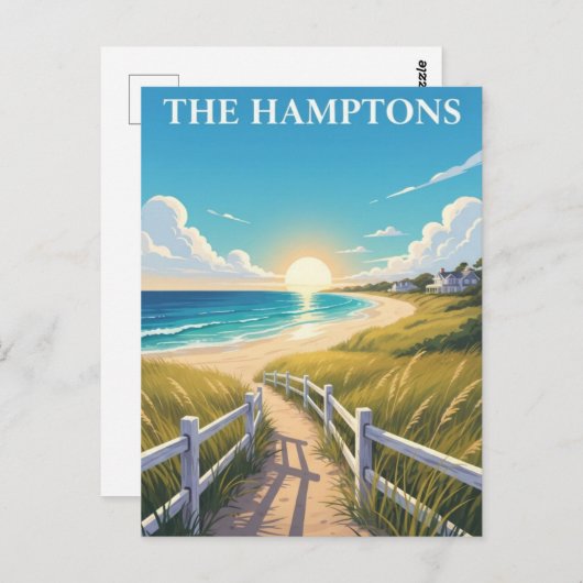 The Hamptons New York Travel ポストカード (正面/裏面)