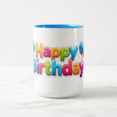 The Happy Birthday Mug ツートーンマグカップ (中央)