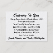 The Happy Chef/ケータリング/ベーカリー- SRF 名刺 (裏面)