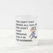 The Happy Drinker フロストグラスマグカップ (中央)