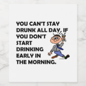 The Happy Drinker ワインラベル (シングルラベル)