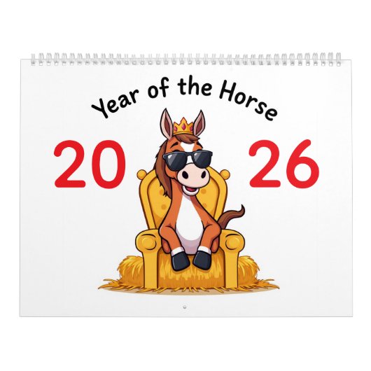 The Happy Horse – 2026 Calendar of Joy カレンダー (カバー)