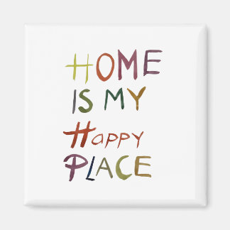 The Happy Introvert “Home Is My Happy Place” マグネット