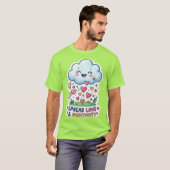 The Happy Rain Cloud StickerT-Shirt Tシャツ (正面フル)