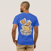 The Happy Toaster | Quirky Breakfast Sticker Tee Tシャツ (裏面フル)