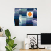 The Harbinger of Autumn ,Blue Famous Painting ポスター (ホームオフィス)