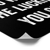 The Harder You Work The Luckier You Get Motivation ポスター (角)