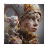 "The Harlequin Monkey with Magic Wings タイル (正面)