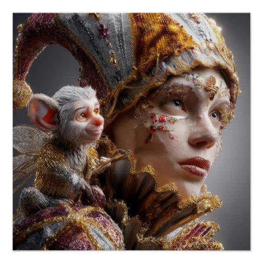 "The Harlequin Monkey with Magic Wings ポスター (正面)