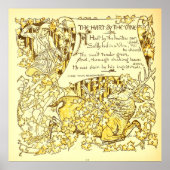  The Hart and the Vine Walter Crane ポスター (正面)