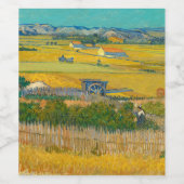 The Harvest, 1888 by Vincent van Gogh ワインラベル (シングルラベル)