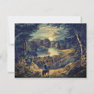 The Harvest Moon, Currier & Ives:  ポストカード