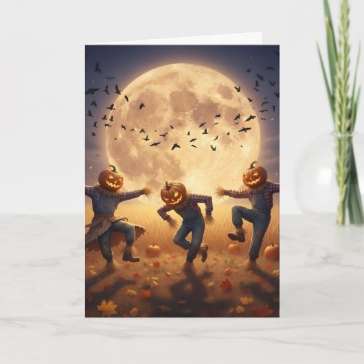 The Harvest Moon Scarecrow Dance On Halloween カード (正面)