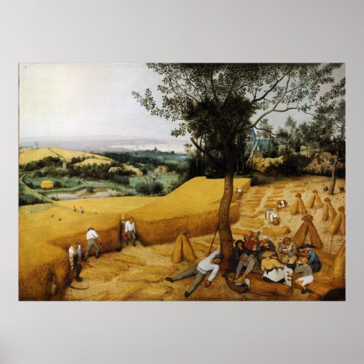 The Harvesters by Pieter Bruegel the Elder 1565 ポスター (正面)