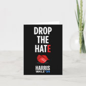 The Hate - No Maga Hat Vote Kamala Harris Tim Walz カード (正面)