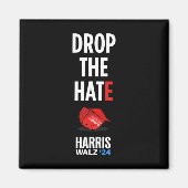 The Hate - No Maga Hat Vote Kamala Harris Tim Walz マグネット (正面)