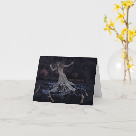 The Haunted Halloween カード (黄色い花)