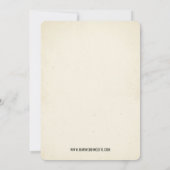 The Haunting Wedding Gazette Invitation 招待状 (裏面)